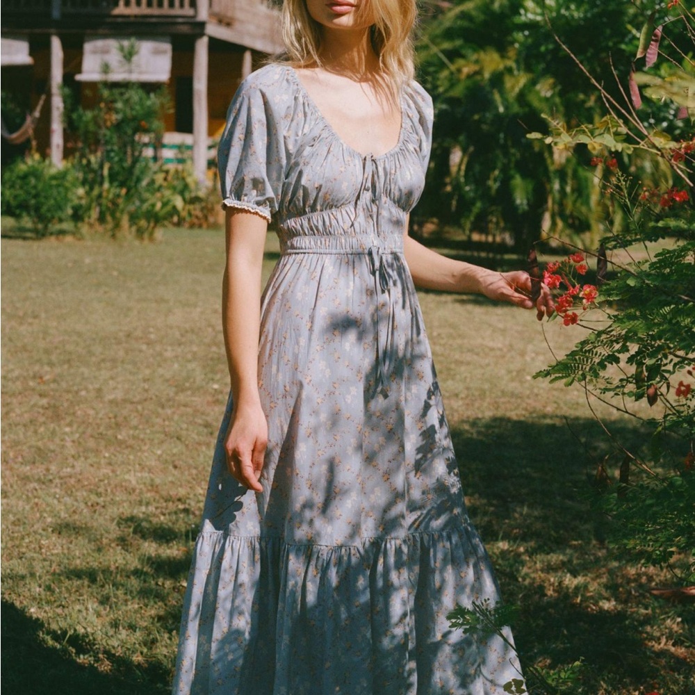 Christy Dawn The Brynne Dress Petites Pansy Blues